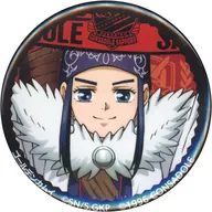 "Asirpa Consadole Sapporo x GOLDEN KAMUY" in metal badge, Hokkaido