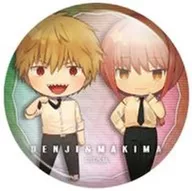 Denji & マキマ "Chicansoman Kyaratoria Trading metal badge"