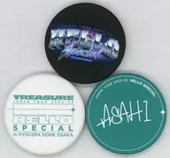 Asahi Mini metal badge Set (3-piece set) "TREASURE JAPAN TOUR 2022-23 ～ HELLO ～ SPECIAL in KYOCERA DOME OSAKA"