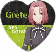 B. Grete Heart metal badge "Spy Class"