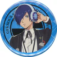 El personaje principal (P3P / hombre) "Serie Persona x Kobe Tourist Bureau Journey to KOBE metal badge"