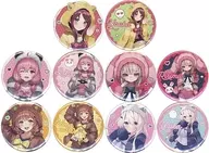 5-Type Set Drawing Down metal badge Set (2-Piece Set) Drawing down metal badge Set Award at "Taito KUJI Nijisan-Gamers Women's Gesho Otomari Kai"