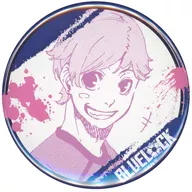 J. Seihaya Asahi "Blue Rock x Karaoke No Tetsujin Trading metal badge"