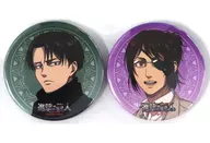 [単品] リヴァイ＆ハンジ 56mm缶バッジ2個セット 「Blu-ray/DVD 進撃の巨人 The Final Season 第3巻＆第4巻」 アニメイト連動購入特典