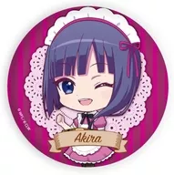 Okumura Eiga "Rara Maji metal badge 22. Maid ver. (Mini Character Illustrated)"