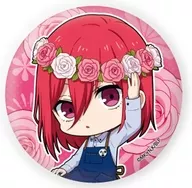 Sengiri Hyoma' metal badge Blue Rock 06. Flower ver. Mini Character Illustration'