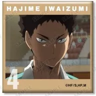 Hajime Iwaizumi "Haikyu! Trading Scene photograph Square metal badge"