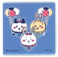 Mini Kawa & Bee Lace & Rabbit Promotion Square metal badge vol. 2 "Mini Kawa is a little cute little guy Mini Kawa Waku Yuenchi" Target Product Purchase benefits novelty