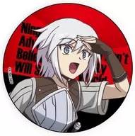 Kozuru Kikoji : "Aventureros sin fe humana parecen salvar el mundo, metal badge 01. Ilustración oficial".