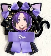御影玲王 猫耳付きロゼット＆缶バッジセット 「ブルーロック」