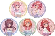 Collective metal badge 5-Piece Set Spring Clothes Ver. "Eiga The Quintessential Quintuplets"