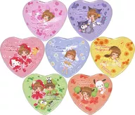 7-Type Set "Cardcaptor Sakura x Sanrio Character Connectors PremiumShop Heart metal badge Flower Ver."