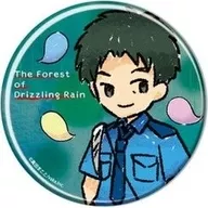望月洋介 「霧雨が降る森 缶バッジ 01.グラフアートイラスト」