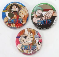 モンキー・D・ルフィ＆ロロノア・ゾロ＆ナミ 缶バッジセット(3点) 「ワンピース」 Ｖジャンプブックス グランドバトル!2 上巻付録