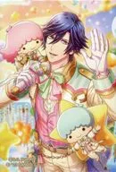 Little Twin Stars & Tokiya Ichinose "Sanrio Character Stars × Uta no Prince-sama" Shining Live Trading Rectangle metal badge Another Shot Ver. "Brocoli Girls Shop 2023 Spring in MARUI Goods"