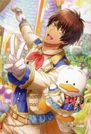 あひるのペックル＆愛島セシル 「サンリオキャラクターズ×うたの☆プリンスさまっ♪ Shining Live トレーディング長方形缶バッジ 幸福を繋ぐ聖らかな歌 アナザーショットVer.」 ブロッコリーガールズショップ 2023春 in マルイグッズ