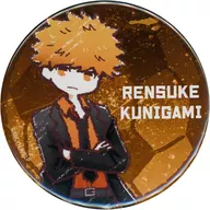 Rensuke Kunigami "Blue Rock Pop Up Shop in Akihabara persona que hace skimming Store & TSUTAYA metal badge 05. Suit ver. Graph Art Illustration".