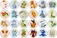 全24種セット 「ポケットモンスター 缶バッジコレクション ポケモン缶バッジ旅立ちの3匹」 ヴィレッジヴァンガード限定
