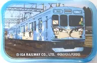 Iga Railway Series 200 (Blue Ninja Train) Igatotsu metal badge "Iga Railway Iga Line 100-Anniversary Anniversary"