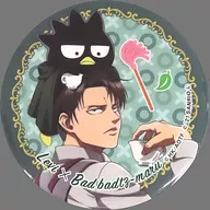 Levi Ackermann & Bad Badtz-maru (Isshin) "Attack on Titan × Sanrio Character Drivers' Trading metal badge"