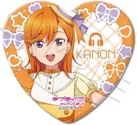 WA (Kanon SHIBUYA) 3rd heart-shaped metal badge "Love Live! Superstar!"