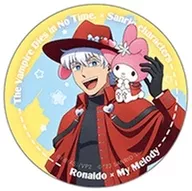 Ronald × My Melody (full-size)' Kyuketsuki Sugu Shinu × Sanrio Character Connector's metal badge'