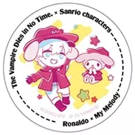 Kyuketsuki Sugu Shinu × My Melody (SD)' Rondo × Sanrio Character Connector's metal badge'