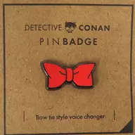 Bow Tie Type voice change Machine Pin Badge "CASE CLOSED" Conan Tanteisha Limited