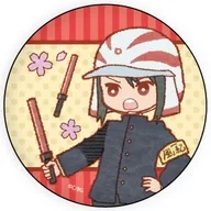 Nagamasa Azai "Gakuen BASARA metal badge 18. Retro Art Illustration"