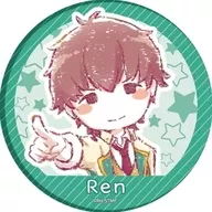 Acted by Ren KITAHARA "Star-Myu metal badge 02. Graphic Art Illustration".