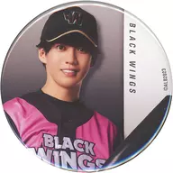 Seigo Tamura metal badge "『 ACTORS ☆ LEAGUE in Baseball 2023 』 Online KUJI (BLACK WINGS)" D-12 Prize