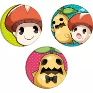 01. キノポ & Mandora (official illustration) metal badge 3-piece set "Sword and Magic Logless Ancient Goddess"