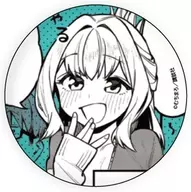 OTORI TAN "THERE ARE HOLES IN STUDENT COUNCIL TOO! metal badge 01. OFFICIAL ILLUSTRATION"