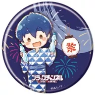 Satoshi "Black Channel Can Badge 12. Summer Festival Ver. (Graph Art Illustrated)"