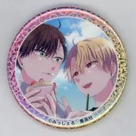 Mashiba 現寿 & Furuarashi Yumeji (crepe) Holograma metal badge "DMM Scratch! Por favor, dime que es un sueño ~ American Diner Ver. ~" Premio E-7