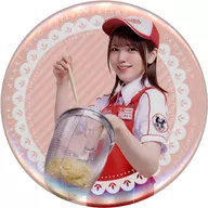 [単品] 鬼頭明里(背景：ピンク) 缶バッジ 「鬼頭明里のスガキヤだがや!」 キャンペーン 缶バッジ付きメンマラーメンセット同梱品