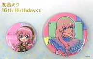 Kunlun Luca (Artistic) metal badge Set (2 pieces set) "Hatsune Miku 16th Birthday KUJI" metal badge Set Award