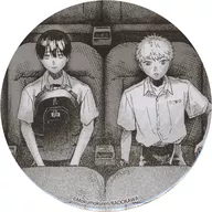 Hikaru & Yoshiki (C) 76 mm metal badge "KUJI Hikido Hikari died Summer Online KUJI" D-9 Prize