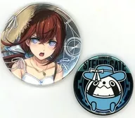 Makise Beni 莉栖 & Uupa (Summer ver. / Bust-up) 75 mm & 56 mm Metal metal badge Set (2-piece set) "MAGIC KUJI STEINS;GATE KISEKAE Kurisu Produced by MAYURI" E-2 Prize