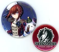 Makise Beni Risu & Logo (Winter ver. / Top top) 75 mm & 56 mm Metal metal badge Set (2 set) "MAGIC Demarquía STEINS;GATE KISEKAE KURISU Produced by MAYURI" E-8 Award