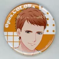 Makoto Hachiyanagi "Opus. COLORs× Au Basaru Cafe Trading metal badge Grader Ver.  mini"