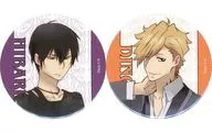 Kyoya Hibaku & Deno metal badge 2 Piece Set "KUJI Mate Tutor Hitman REBORN! CCGX Ver." E-5 Prize