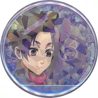 Reo Mikage x Kuromi "Blue Rock x Sanrio Character Connectors POP SHOP in TSUTAYA Hologram metal badge 01. Party ver. (drawing illustration)"