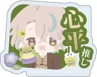 Shinpei Kusano & KEROKEROKEROPPI "Great Writers and Alchemist x Sanrio Character Drivers' Name Plate Badge 02. Mini Character Illustration"