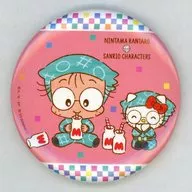 Inadera Rantarō × Hello Kitty "Nintama Rantaro × Sanrio Character Stars in AMOCAFE metal badge"