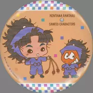 "Nintama Rantaro x Sanrio Character Cotters in AMOCAFE metal badge"