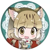 Jungle Cat "Kemono Friends metal badge 14. Cafe Ver. (Photo Kyara Illustration)"