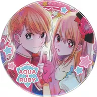 Rumi Hoshino (Ruby) & Yoshihisa Hoshino Aukai (Aqua) "Suki no Ko Collection metal badge Vol. 1"