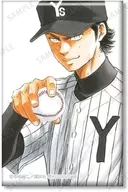 "Ace of Diamond ActII Trading Cover Illustration Square metal badge" by Shunpei Sanada