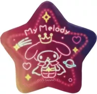 My Melody "Sanrio Character Connector's Secret Star-Shaped Phosphorescent metal badge Neon Universe"